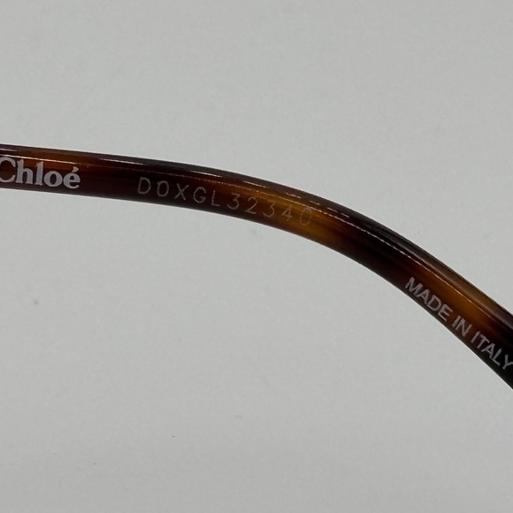 Chloé Eyewear Havana Gold Hexagon Frame Sunglasses NWT 👜 - Picture 7 of 10